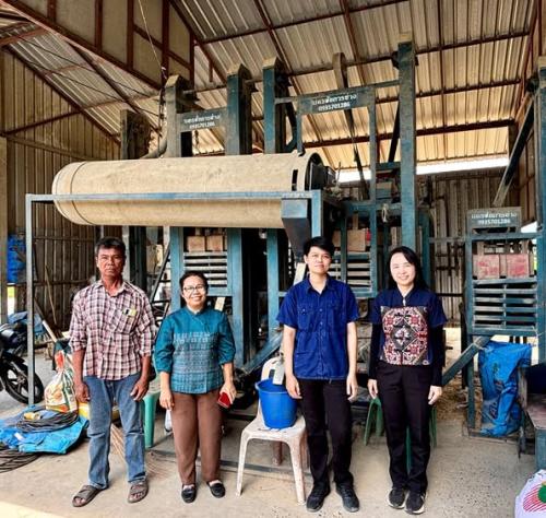 พช.โพทะเล จ.พิจิตร ลงพื้นที่ ตรวจสอบ และติดตามพัสดุโรงสีชุมชน